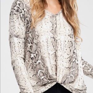 Snake Print Top